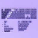 Lilac 119+35 Keys PBT+PC Clear Cherry Profile Keycaps Set for MX Keyboard